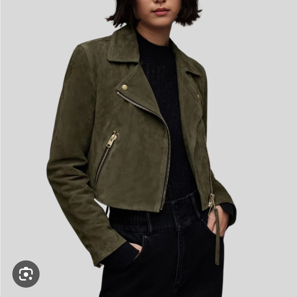 Blank NYC Olive Suede Jacket